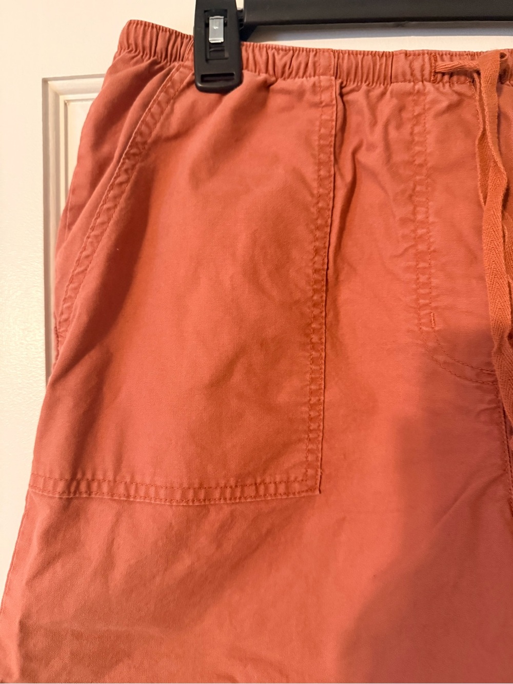 LL Bean  Rust Drawstring Shorts - Picture 2 of 4